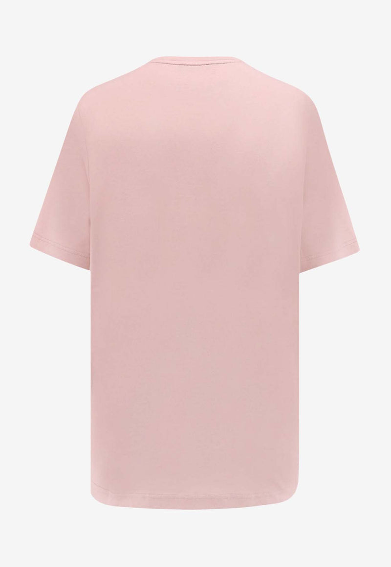 Loro Piana Solid Crewneck T-shirt Pink FAF6128_30IF