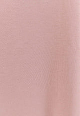 Loro Piana Solid Crewneck T-shirt Pink FAF6128_30IF