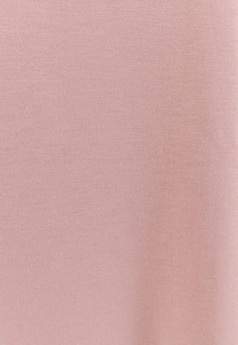 Loro Piana Solid Crewneck T-shirt Pink FAF6128_30IF