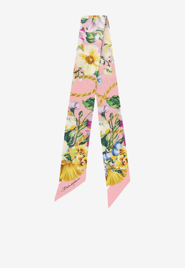 Dolce 
Gabbana Floral Print Silk Headscarf FS215AGDCUT_HH5JC