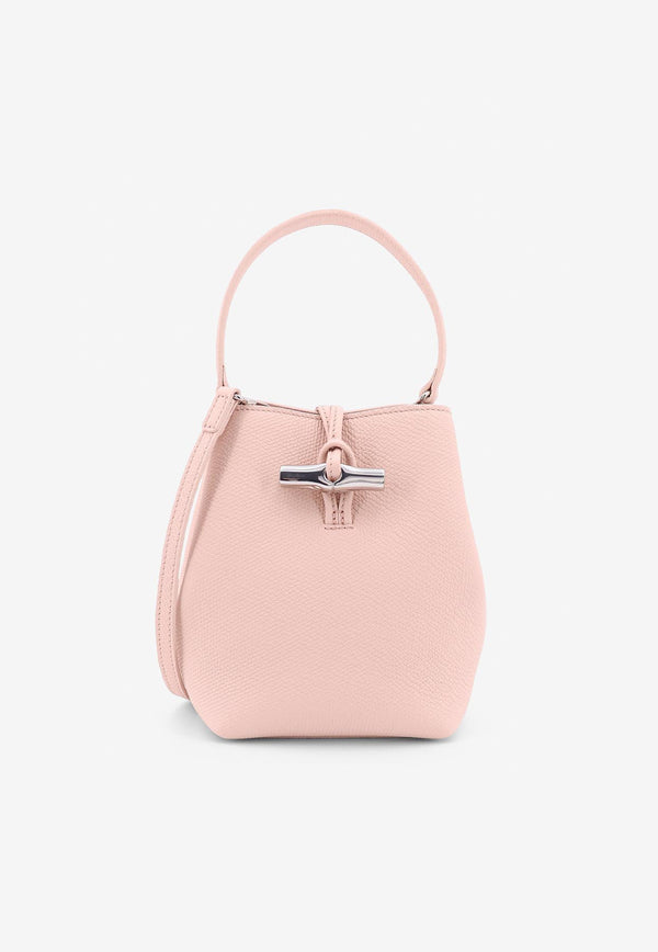 Longchamp XS Le Roseau Bucket Bag Pink 10279HFP_P90