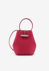 Longchamp XS Le Roseau Bucket Bag Purple 10279HFP_M06