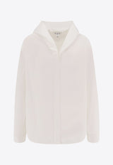 Alaïa Hooded Buttoned Shirt White AA9C0969T611A_000