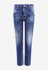 Dsquared2 Cool Guy Straight-Leg Faded Jeans Blue S74LB1677S30309_470