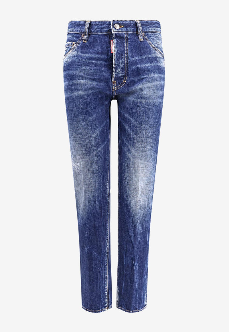 Dsquared2 Cool Guy Straight-Leg Faded Jeans Blue S74LB1677S30309_470