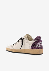 Golden Goose DB Ball Star Low-Top Sneakers with Glittered Star White GWF00117F006859_82865