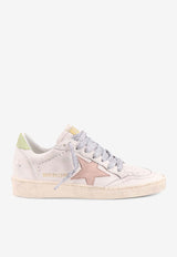 Golden Goose DB Ball Star Distressed Leather Sneakers White GWF00117F006819_12164