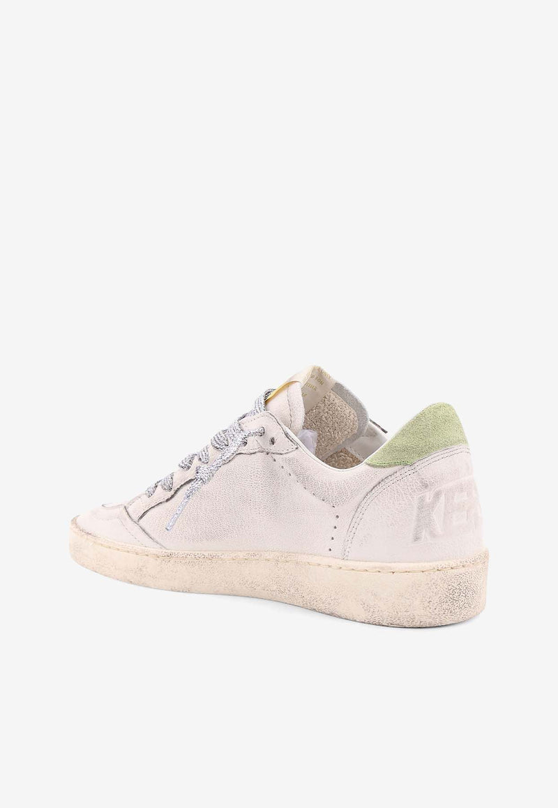 Golden Goose DB Ball Star Distressed Leather Sneakers White GWF00117F006819_12164