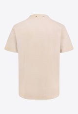 Golden Goose DB Golden Club Logo T-shirt Beige GMP01220P001873_11421