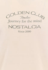 Golden Goose DB Golden Club Logo T-shirt Beige GMP01220P001873_11421