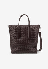 Bottega Veneta North-South Intrecciato Leather Top Handle Bag Fondant 815783V2HL1_2145