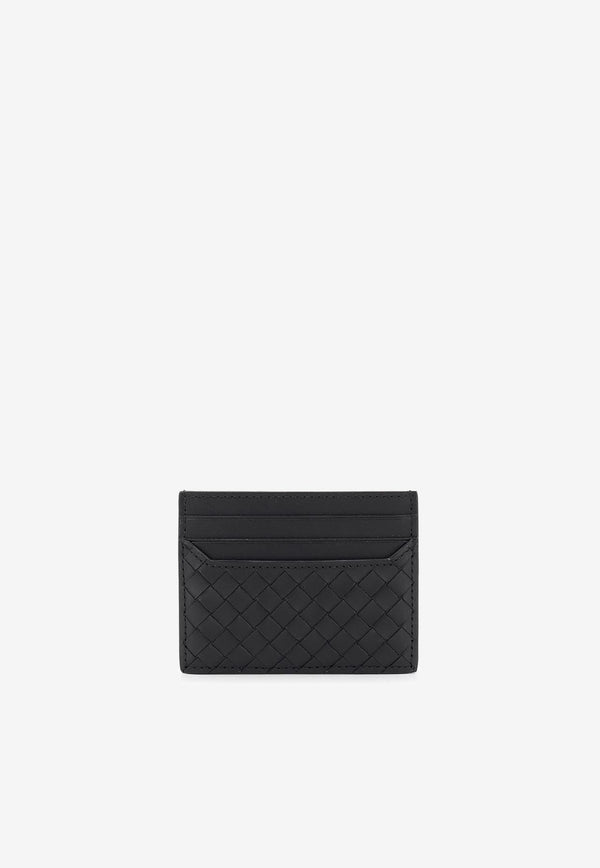 Bottega Veneta Intrecciato Leather Piccolo Cardholder Black 817397V4LQ1_8803