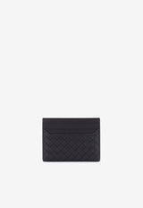 Bottega Veneta Intrecciato Leather Piccolo Cardholder Black 817397V4LQ1_8803