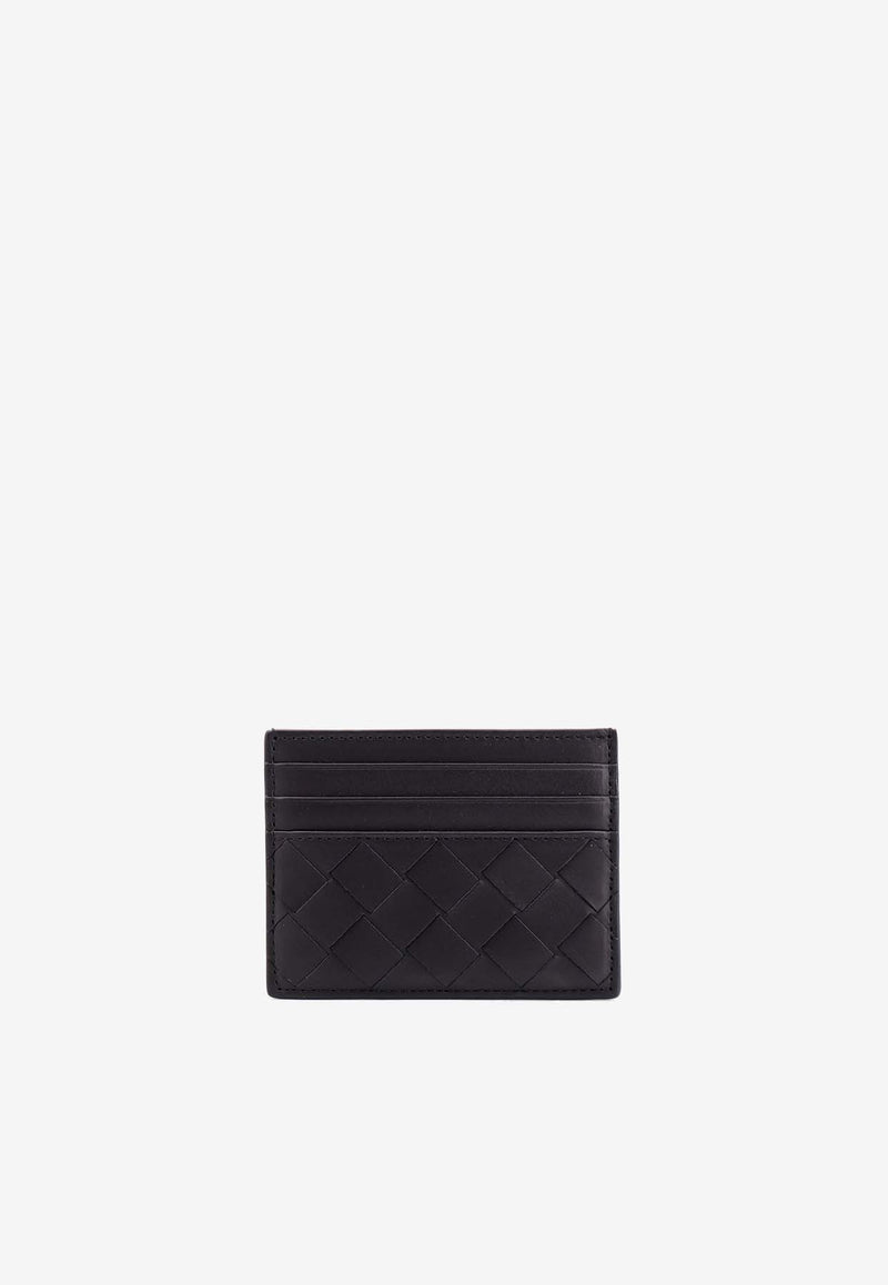 Bottega Veneta Intrecciato Leather Cardholder Black 795612VCPQ3_8803