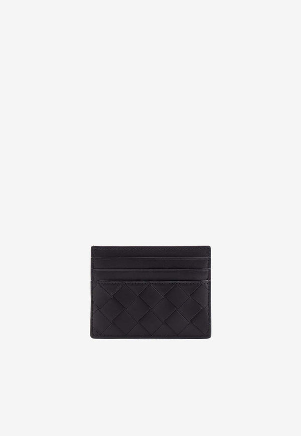 Bottega Veneta Intrecciato Leather Cardholder Black 795612VCPQ3_8803