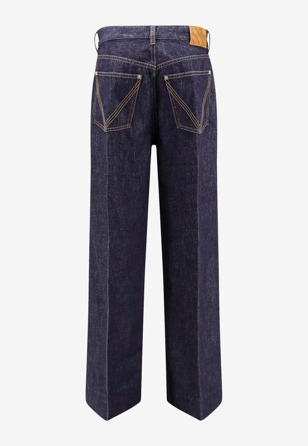 Bottega Veneta Soft Palazzo High-Rise Jeans Indigo 813509V0W20_4245