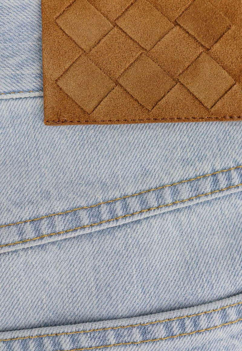 Bottega Veneta Bleached Straight Jeans Blue 813502V4ZR0_4132