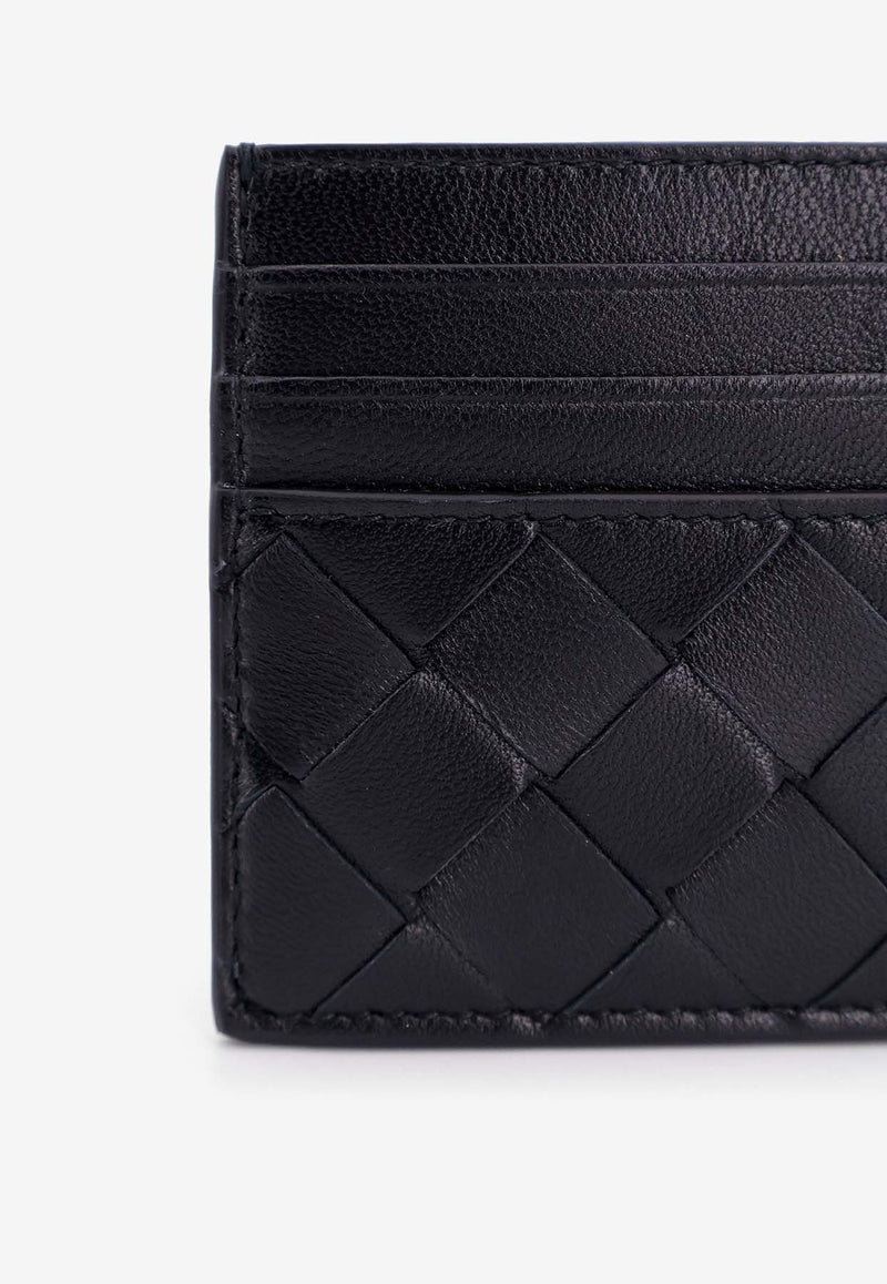 Bottega Veneta Intrecciato Nappa Leather Cardholder Black 796324VCPP3_8425