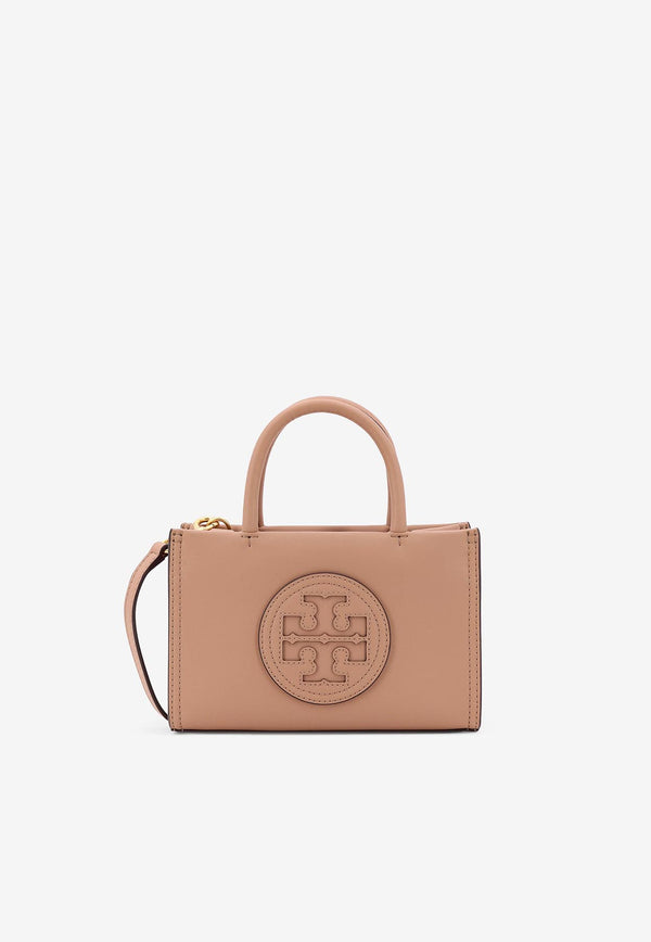 Tory Burch Mini Ella Leather Tote Bag Beige 145613_200