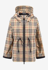 Burberry Vintage Check Hooded Jacket Beige 8062947_A7028