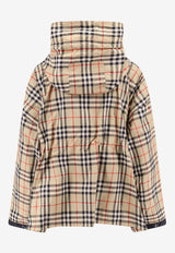 Burberry Vintage Check Hooded Jacket Beige 8062947_A7028