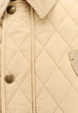 Burberry EKD Patch Quilted Puffer Jacket Beige 8097996_C1544