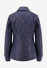 Burberry Fernleigh Quilted Jacket Blue 8100658_A1177