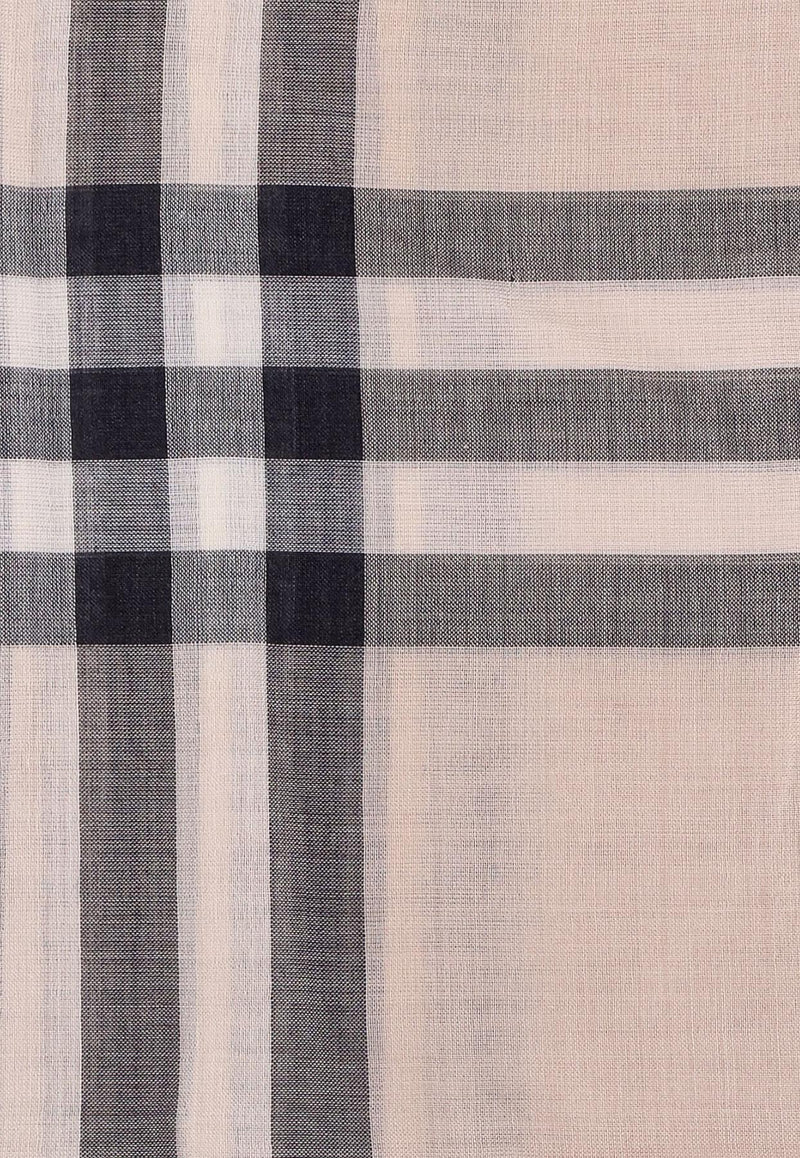 Burberry Vintage Check Wool-Blend Scarf Pink 8078782_A5129