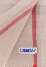 Burberry Vintage Check Wool-Blend Scarf Pink 8078782_A5129