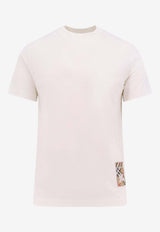 Burberry EKD Check Patch T-shirt White 8102254_B7078