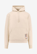 Burberry EKD Patch Drawstring Hoodie Beige 8103513_A1740