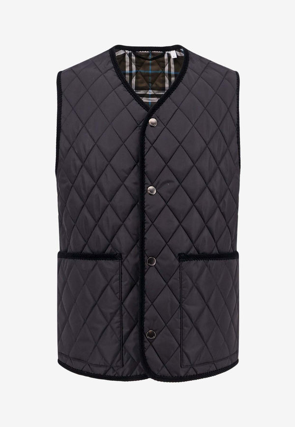 Burberry Tiverton Quilted Nylon Vest Black 8104909_A1189