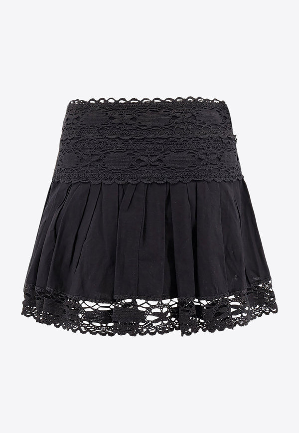 Marant Etoile Violana Flared Mini Skirt Black JU0304FAC1J14E_01BK