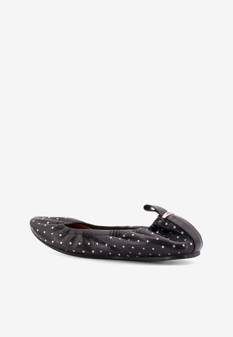 Isabel Marant Belna Studded Leather Ballet Flats Black BN0005FAC1A27S_01BK