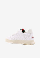 Gucci Logo Re-Web Leather Sneakers White 816665FAD7V_9055