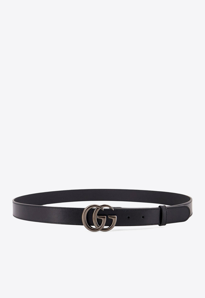 Gucci Double G Leather Belt Black 4145160YA0V_1000