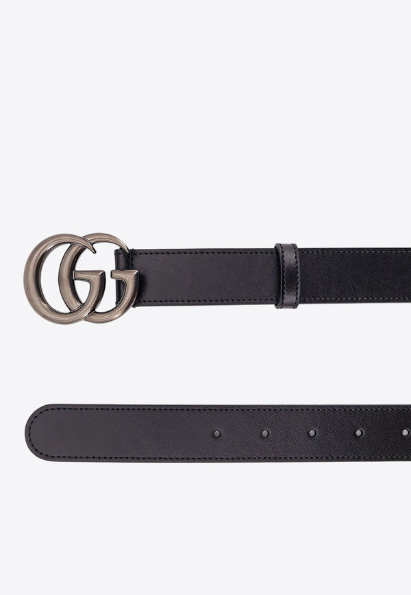 Gucci Double G Leather Belt Black 4145160YA0V_1000