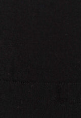 Brunello Cucinelli Cashmere and Silk Turtleneck Sweater Black M2300103_CH101