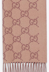 Gucci GG Cashmere-Blend Scarf Beige 8164413GAMK_2079