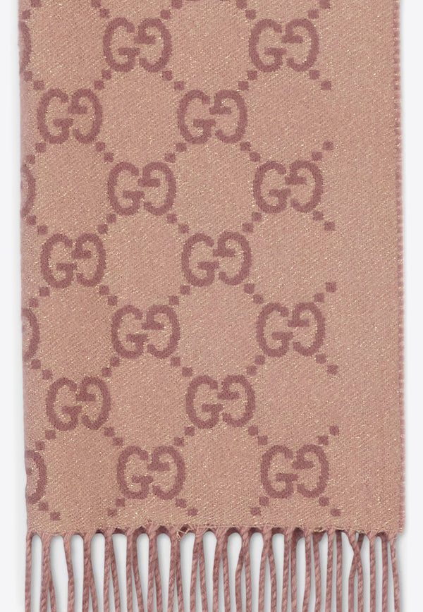 Gucci GG Cashmere-Blend Scarf Beige 8164413GAMK_2079