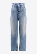 Gucci Washed Straight-Leg Boyfriend Jeans Blue 786815XDC7Q_4009