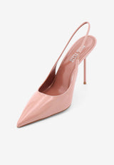 Paris Texas Lidia 105 Patent Leather Slingback Pumps Pink PX913XVN01_DARKPHARD