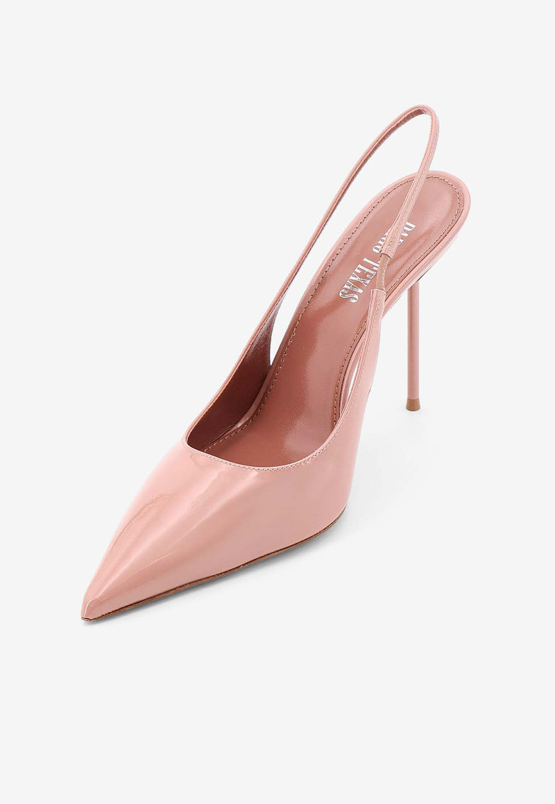 Paris Texas Lidia 105 Patent Leather Slingback Pumps Pink PX913XVN01_DARKPHARD