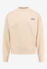 Barrow Logo Print Crewneck Sweatshirt S5BWUASW080_BW029