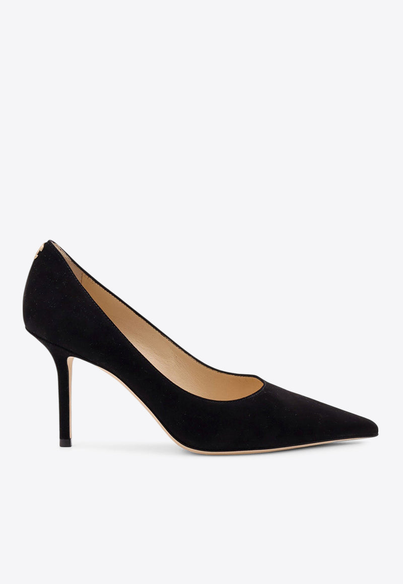 Jimmy Choo Love 85 Suede Pumps Black LOVE85BWJ_BLACK