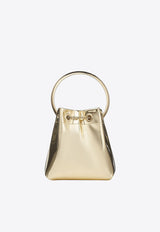 Jimmy Choo Bon Bon Mirrored-Effect Bucket Bag Gold BONBONXVK_GOLD