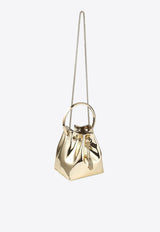 Jimmy Choo Bon Bon Mirrored-Effect Bucket Bag Gold BONBONXVK_GOLD