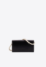 Jimmy Choo Avenue Leather Shoulder Bag Black AVENUERAM_BLACK