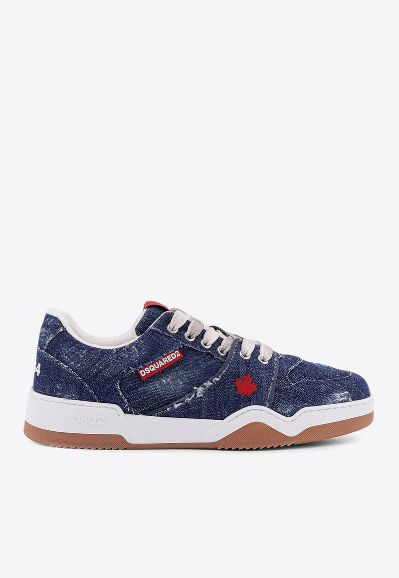 Dsquared2 Spiker Denim Low-Top Sneakers Blue SNM040510108191_3096