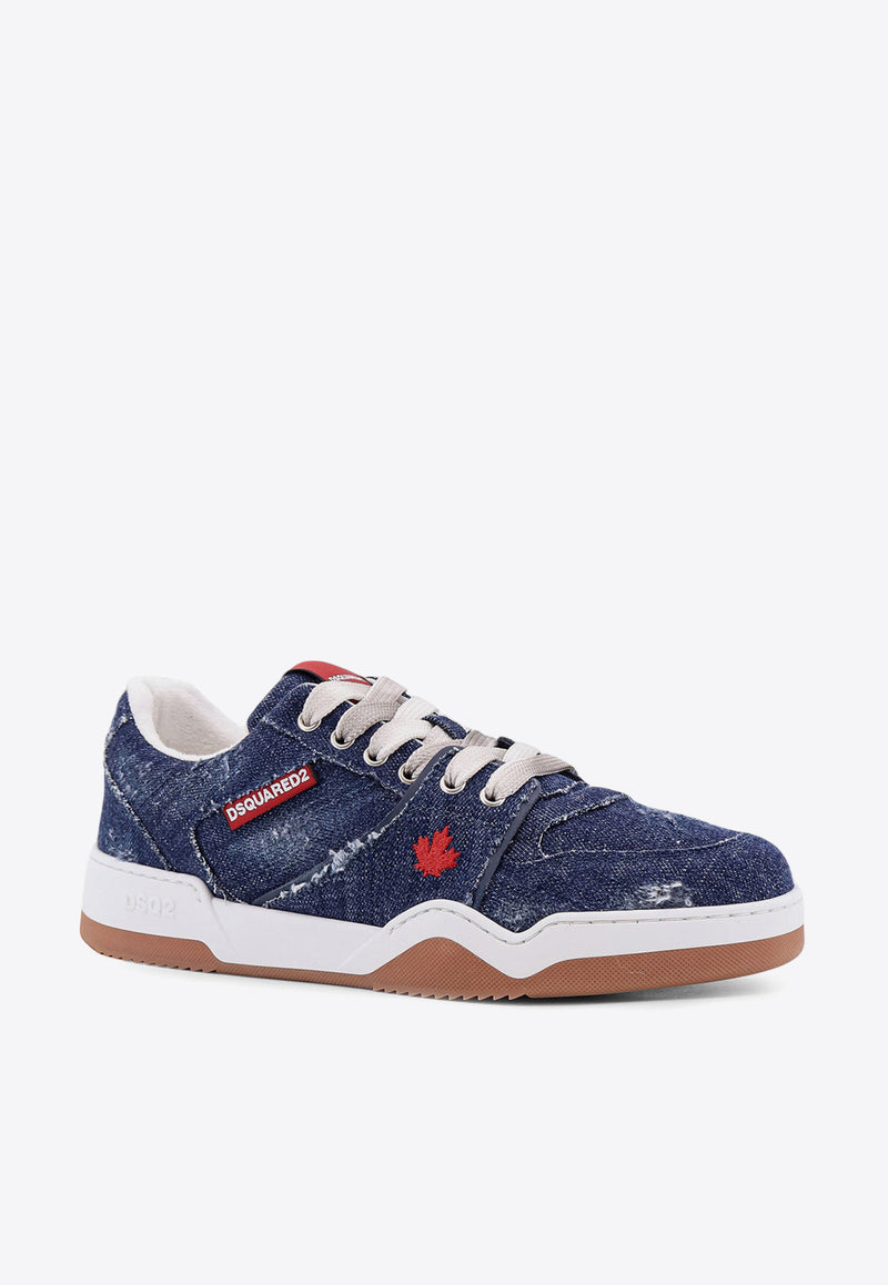 Dsquared2 Spiker Denim Low-Top Sneakers Blue SNM040510108191_3096